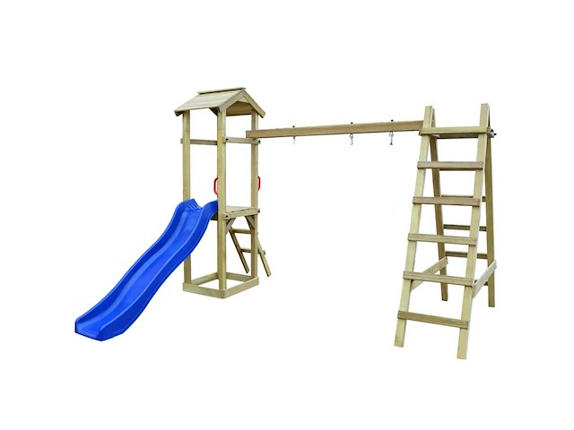 Vidaxl vrijstaand speeltoestel - 286x237x218 cm - afbeelding 1 van  3