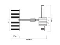 Vidaxl vrijstaand speeltoestel - 286x237x218 cm - afbeelding 3 van  3