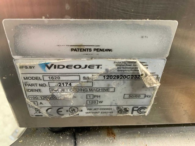 Videojet 1620 inktjetprinter - afbeelding 5 van  5
