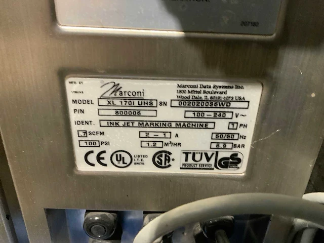 Videojet exel xl 170i uhs inktjet code printer (6x) - afbeelding 5 van  5