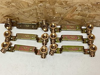 Viega muurplaatbeugel gebogen soldeer 15mmx1/2"bn. hoh 150mm doorlopend (6x) - afbeelding 2 van  3