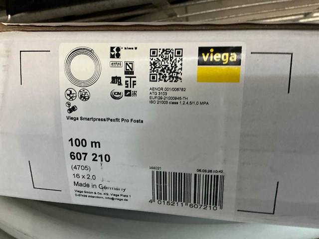 Viega smartpress/pexfit pro meerlagenbuis 16 × 2,0 mm – 100 m - afbeelding 3 van  3