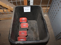 Vier accu's hilti b22 5.2. - afbeelding 1 van  2