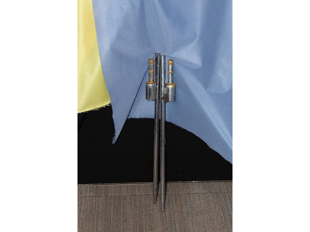 Vier beachvlaggen 75 x 200 cm. let op: voeten ontbreken. - afbeelding 3 van  3