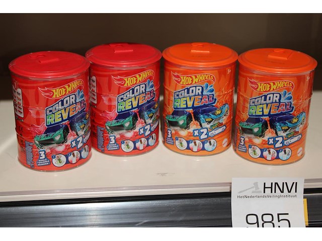 Vier blikken color reveal hotwheels. - afbeelding 1 van  1