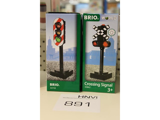 Vier brio signaal palen. - afbeelding 2 van  2