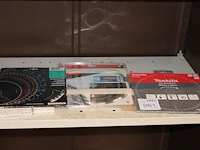Vier diverse zaagbladen gebruikt, doorsnede 250 t/m 260 mm.