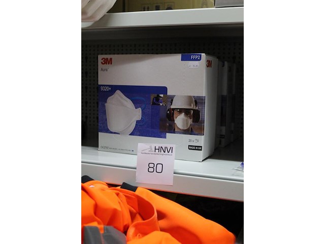 Vier dozen 3m stofmaskers type ffp2. 10 stuks per doos - afbeelding 2 van  2