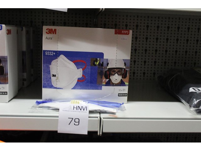 Vier dozen 3m stofmaskers type ffp3. 10 stuks per doos - afbeelding 1 van  2