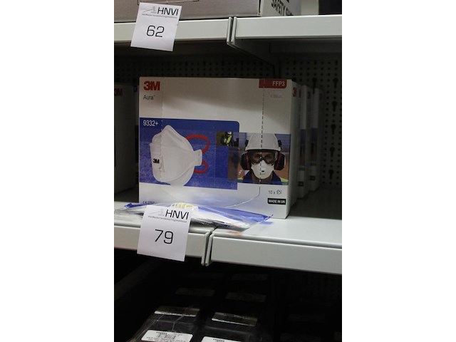 Vier dozen 3m stofmaskers type ffp3. 10 stuks per doos - afbeelding 2 van  2