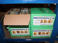 Vier dozen koekjesmelange hoppe. ca. 178 stuks per doos. tht 28-10-2026. - afbeelding 1 van  2