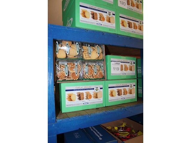 Vier dozen koekjesmelange hoppe. ca. 178 stuks per doos. tht 28-10-2026. - afbeelding 2 van  2