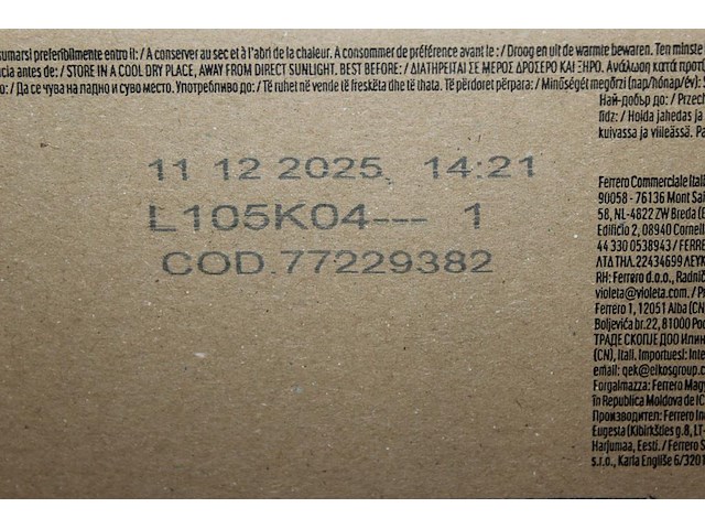 Vier dozen nutella biscuits. 112 stuks. tht 12-2025. - afbeelding 3 van  3