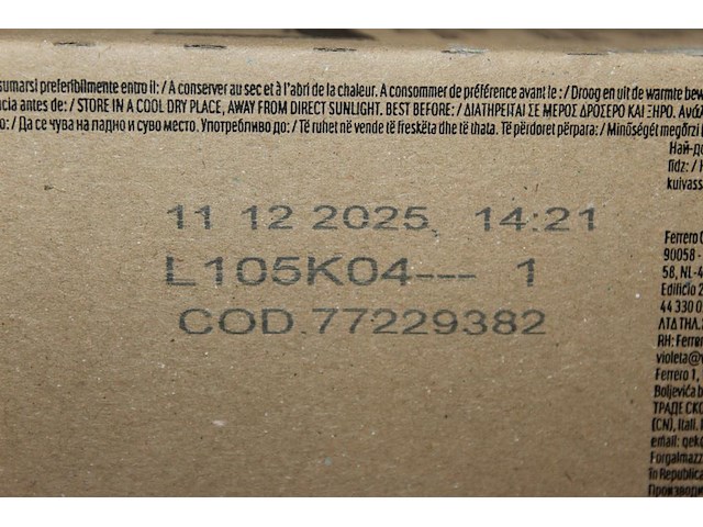 Vier dozen nutella biscuits. 112 stuks. tht 12-2025. - afbeelding 3 van  3