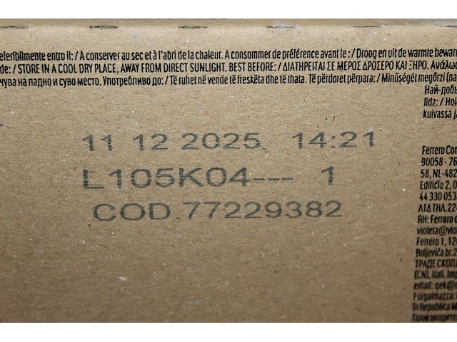 Vier dozen nutella biscuits. 112 stuks. tht 12-2025. - afbeelding 3 van  3