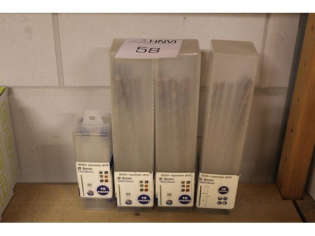 Vier dozen sds boren 8 mm en 6 mm - afbeelding 1 van  3