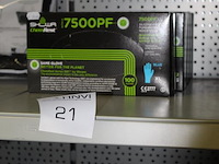 Vier dozen showa handschoenen zwart type 7500pf. 1 doos maat xl en 3 dozen maat m