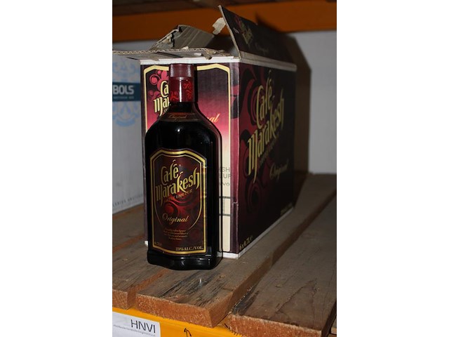 Vier flessen koffielikeur cafe marakesh. - afbeelding 2 van  2