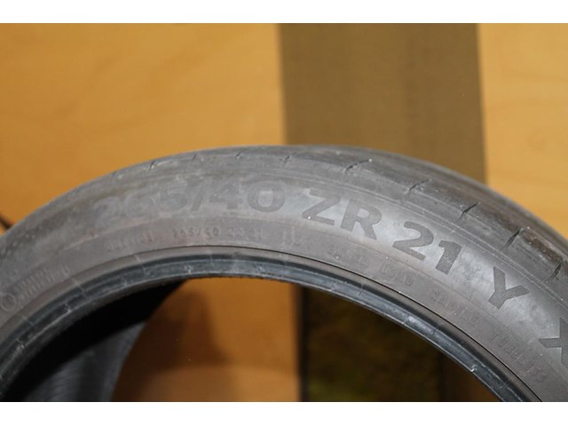 Vier gebruikte autobanden continental sport contact 6 265/40zr21 y xl. - afbeelding 3 van  3