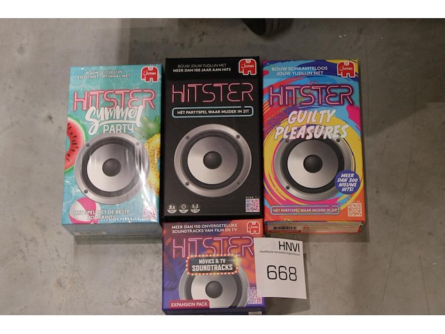 Vier hitster spellen in diverse uitvoeringen. - afbeelding 1 van  1