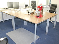 Vier in hoogte verstelbare werktafels. afmeting 140 x 80 cm. - afbeelding 3 van  3