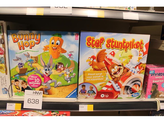 Vier kinderspellen w.o. kleurmonster, bunny hop en stef stuntpiloot. - afbeelding 3 van  3