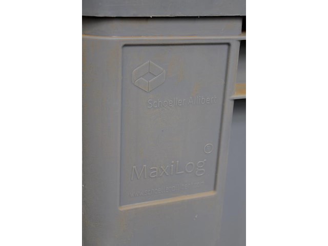 Vier kunststof palletbox schoeller allibert met deksel. - afbeelding 3 van  3