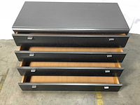 Vier lades opbergkast - afbeelding 2 van  2