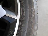 Vier lichtmetalen velgen momo met autobanden met maat 225/45r18 91w. - afbeelding 4 van  5