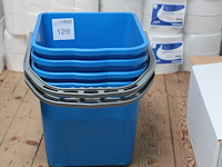 Vier mopemmers. 25 liter. - afbeelding 1 van  2