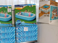 Vier opblaasbare zwembaden bestway blauw rechthoekig, 262 cm x 175 cm x 51cm. - afbeelding 1 van  3