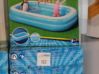 Vier opblaasbare zwembaden bestway blauw rechthoekig, 262 cm x 175 cm x 51cm. - afbeelding 2 van  3