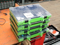 Vier organisers met tappen en spiraalboren. - afbeelding 1 van  5