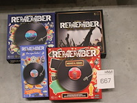Vier remember the music spellen in diverse uitvoeringen. - afbeelding 1 van  1