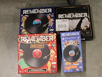 Vier remember the music spellen in diverse uitvoeringen. - afbeelding 1 van  1