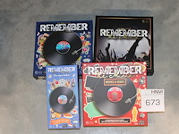 Vier remember the music spellen in diverse uitvoeringen. - afbeelding 1 van  1