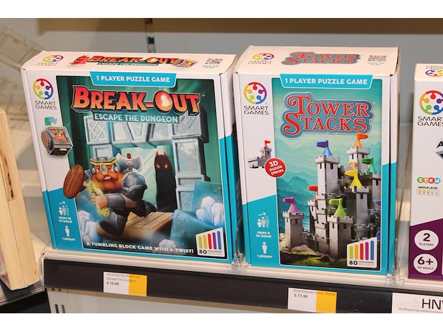 Vier spellen smartgames w.o. break out en g enius square. - afbeelding 2 van  3