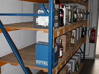 Vier stellingen met afmeting 270 x 90 x 200 cm v.v. 2x 8 en 2x 12 leggers, 2 staanders en legborden. let o... - afbeelding 4 van  4