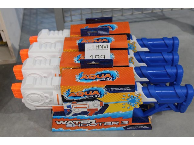 Vier waterpistolen aquafun - afbeelding 1 van  1