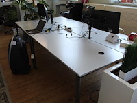 Vier werktafels ahrend. afmeting 160 x 80 cm. in hoogte verstelbaar. - afbeelding 5 van  6