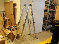 Vierdelige ladder 4x3. - afbeelding 1 van  3