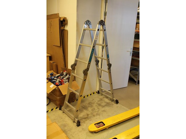 Vierdelige ladder 4x3. - afbeelding 2 van  3