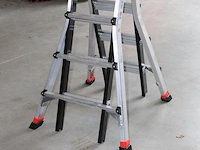 Vierdelige trap/ladder altrex nieuw met 4 x 4 treden - afbeelding 2 van  2
