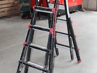 Vierdelige trap/ladder big one ladders met 4 x 5 treden - afbeelding 2 van  2