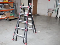 Vierdelige trap/ladder big one ladders met 4 x 5 treden