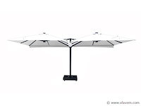 Vierdubbele hangende parasol wit (4 * 300x300cm) - afbeelding 3 van  10