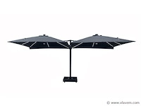 Vierdubbele hangende parasol wit (4 * 300x300cm) - afbeelding 7 van  10