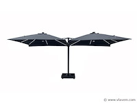 Vierdubbele hangende parasol zwart (4 * 300x300cm) - afbeelding 10 van  11