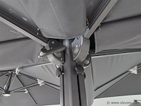 Vierdubbele hangende parasol - afbeelding 9 van  10