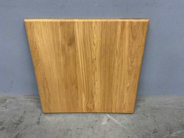 Vierkant eiken eetkamertafelblad 70 cm - afbeelding 1 van  3